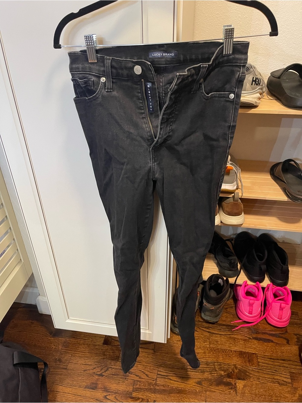 Lucky Brand Women's Washed Black Skinny Jeans UNIFIT